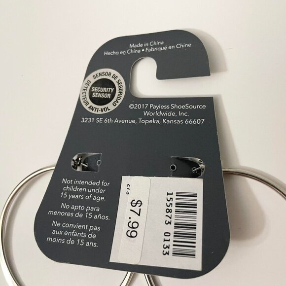 Minicci Silver Tone Hoop Earrings Lot of 2 - Picture 16 of 16